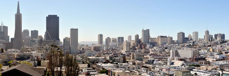 The immense city view on the top of Telegraph Hill, in San Francisco - View in the gallery